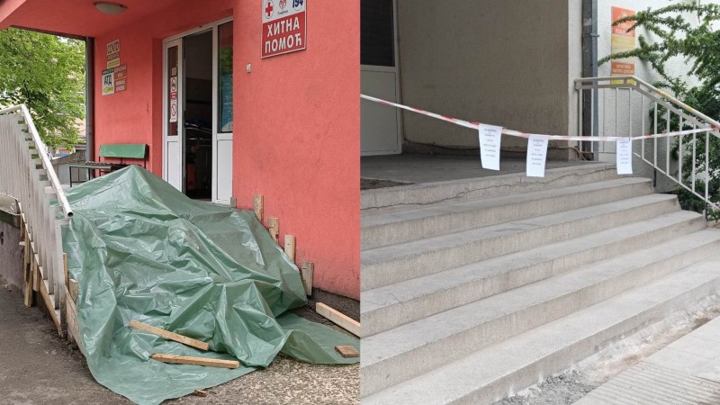 Dom zdravlja Požarevac: Renoviranje ulaza i stepeništa