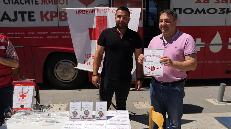 Zahvalnice i priznanja dobrovoljnim davaocima krvi u Petrovcu 