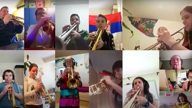  “Vostani Serbie” u izvođenju onlajn duvačkog orkestra  (VIDEO)