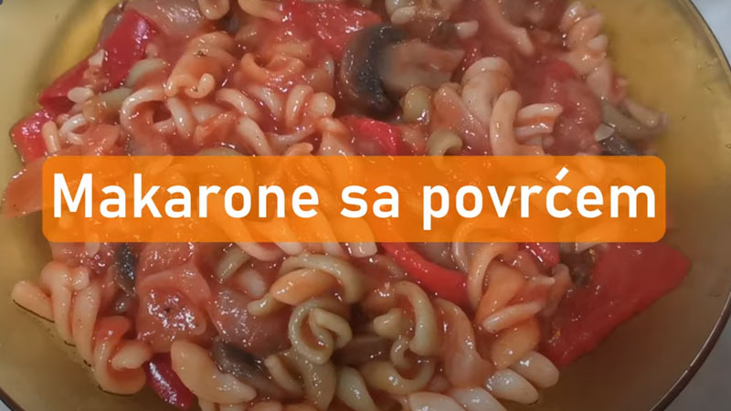 E-KUHINJA: Makarone sa povrćem u paradajz sosu (VIDEO)