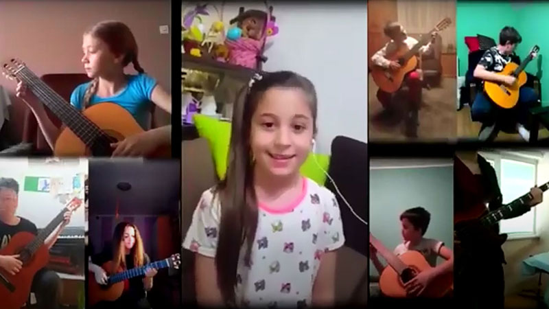“Moji su drugovi” u onlajn izvođenju učenika sa odseka gitare (VIDEO) 