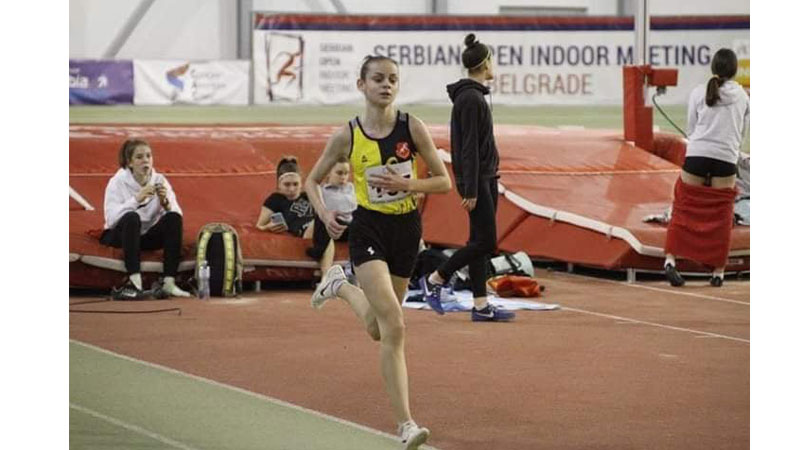 Katarina Rogožarski prvak centralne Srbije na 1.500 metara u dvorani