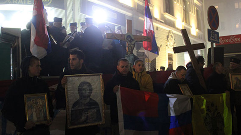 Litija podrške Srbima u  Crnoj Gori po drugi put u Požarevcu