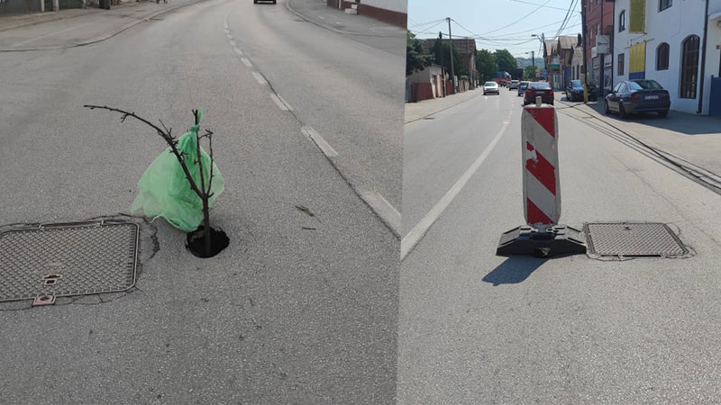 EB PATROLA: Oprezno kroz ulicu Koste Abraševića (FOTO)